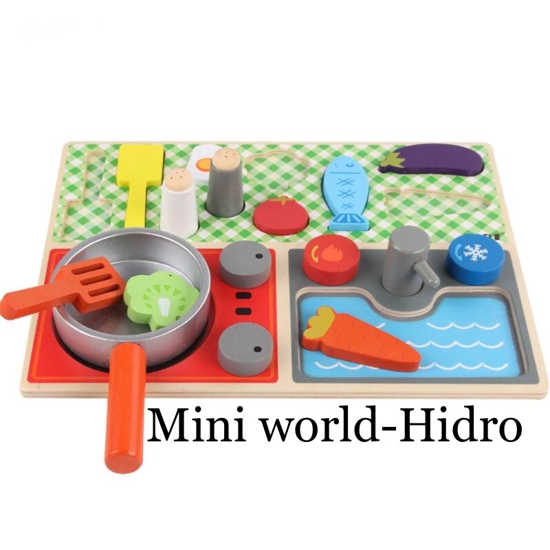 Đồ chơi nấu ăn bằng gỗ cho bé gái