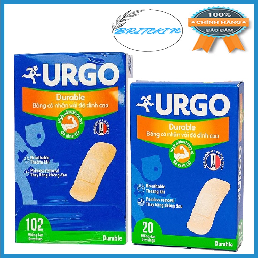 Băng Cá Nhân Vải Độ Dính Cao Urgo Durable