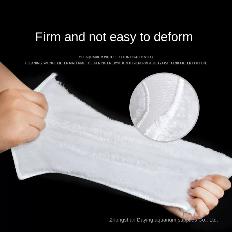 Chăn Lọc Nước Bể Cá Bằng cotton Màu Trắng Độ Thấm Hút Cao Phân Giải Cao Tiện Dụng