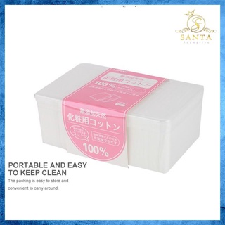 Bông tẩy trang Miniso Nhật Bản 1000 miếng chuyên dùng đắp nước hoa hồng , toner , lotion