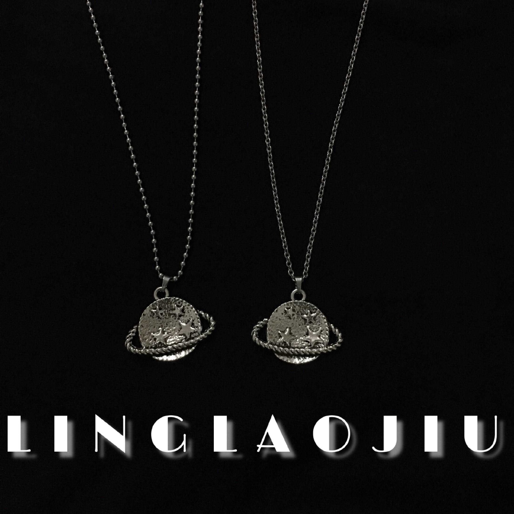 Dây Chuyền Mặt Tròn Họa Tiết Các Hành Tinh 13149harajku Phong Cách Hip Hop