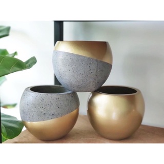 Chậu Xi Măng sơn Phom Tròn