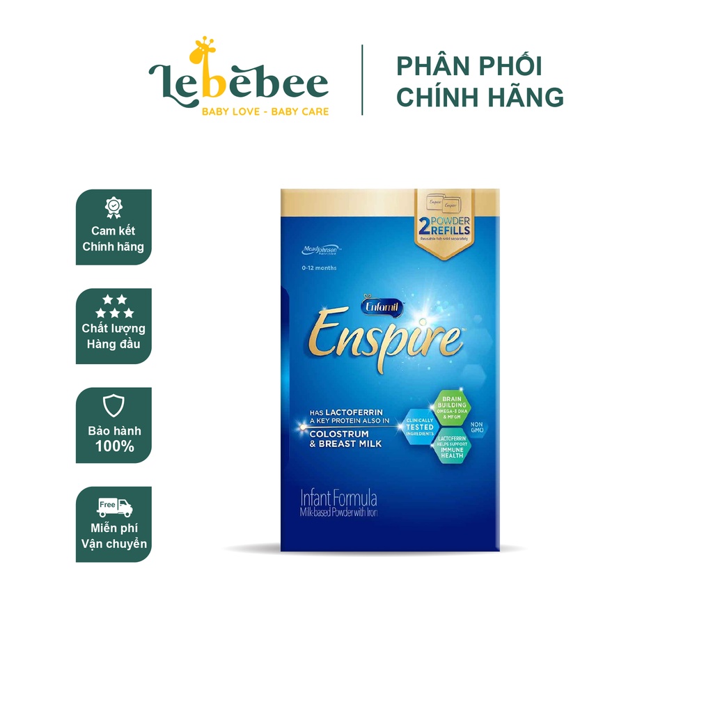 Sữa bột Enfamil Enspire Infant Formula phát triển toàn diện cho bé 850g/ 581g