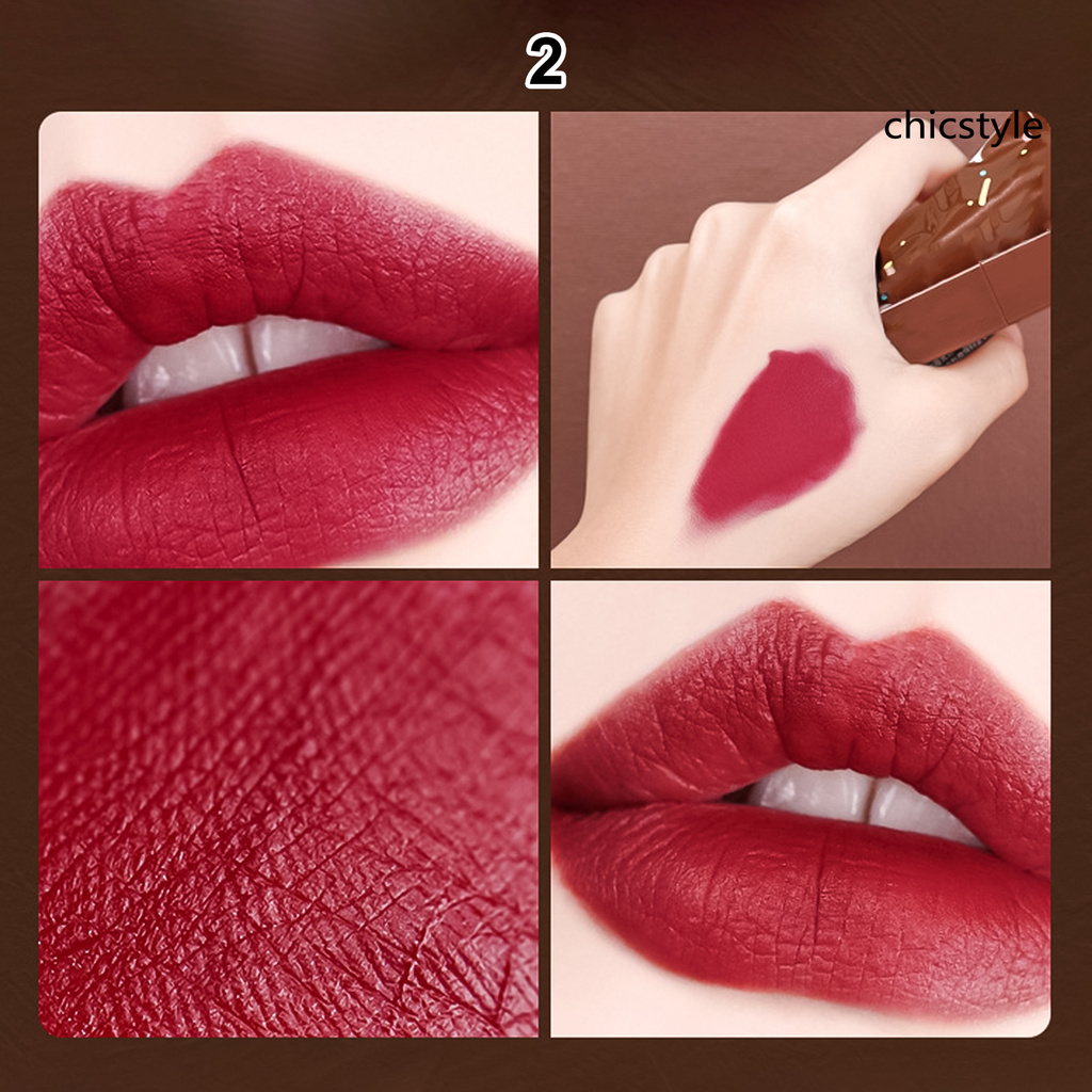 (Hàng Mới Về) Son Lì Chống Nước Lâu Phai Thiết Kế Vỏ Son Hình Thanh Socola Độc Đáo | BigBuy360 - bigbuy360.vn