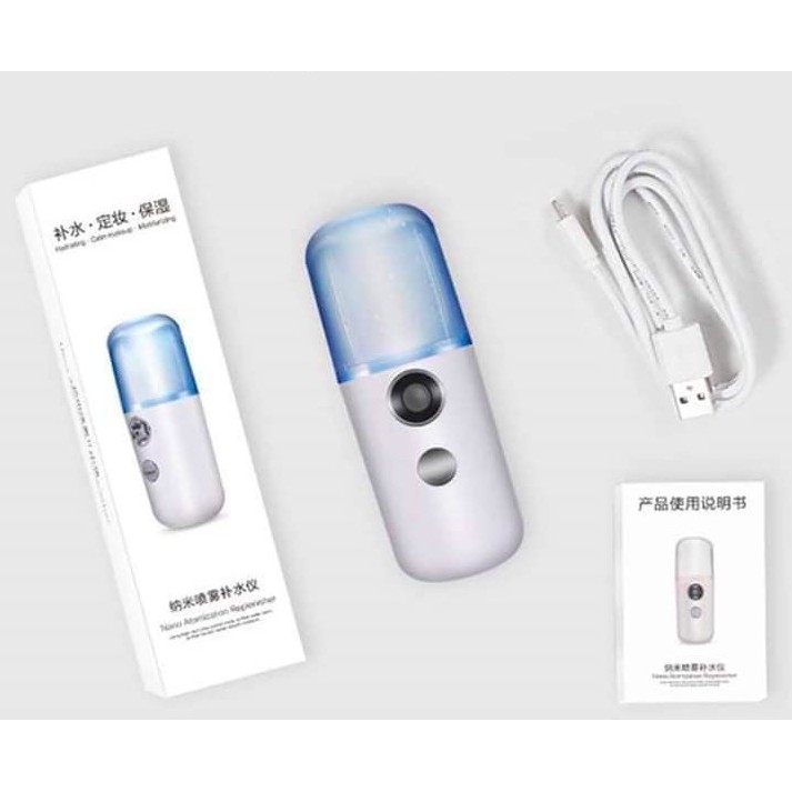 (Free Ship) Máy phun Sương Nano Xông Mặt Mini Dưỡng DA, Tạo độ Ẩm cho da MXM57