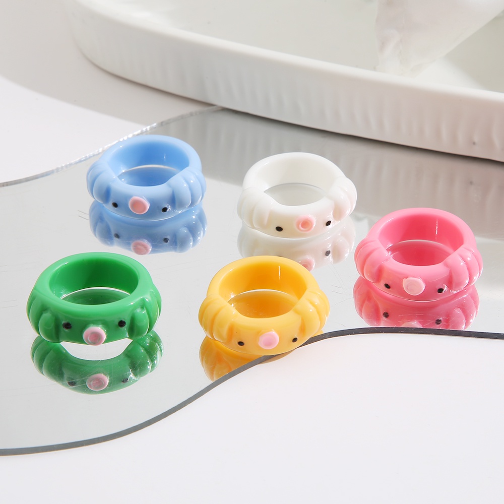 Bộ Nhẫn Hình Bạch Tuộc Dễ Thương