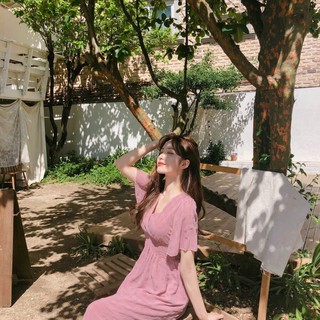 Đầm Cotton Thô Bo Eo