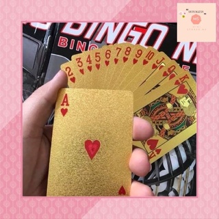 Bộ bài tây mạ vàng 24k cao cấp