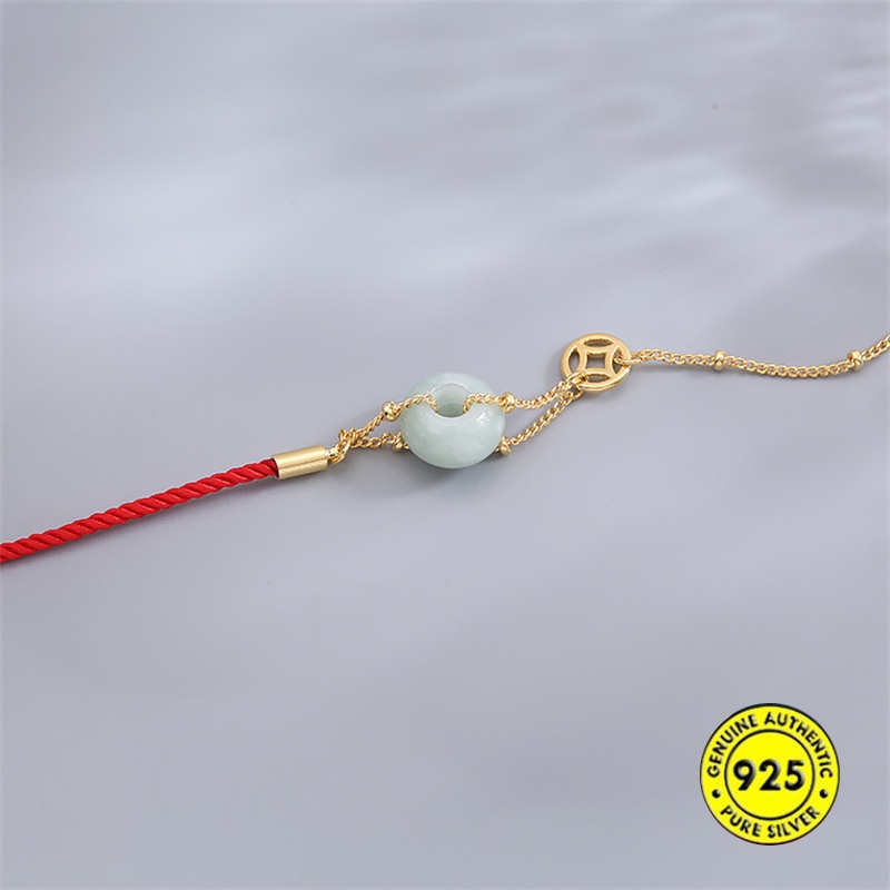 Vòng tay dây bện màu đỏ thời trang