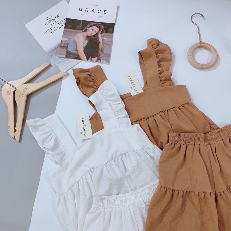 SÉT ĐŨI CÁNH TIÊN QUẦN ĐÙI 2 MÀU NÂU TRẮNG CHO NỮ | BigBuy360 - bigbuy360.vn