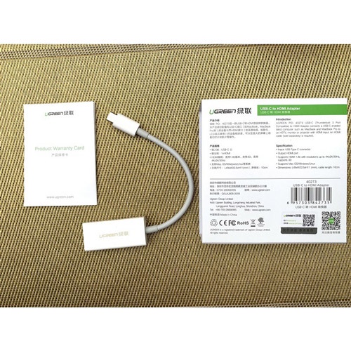 [Ugreen] CÁP TYPE-C -&gt; HDMI UGREEN 40273