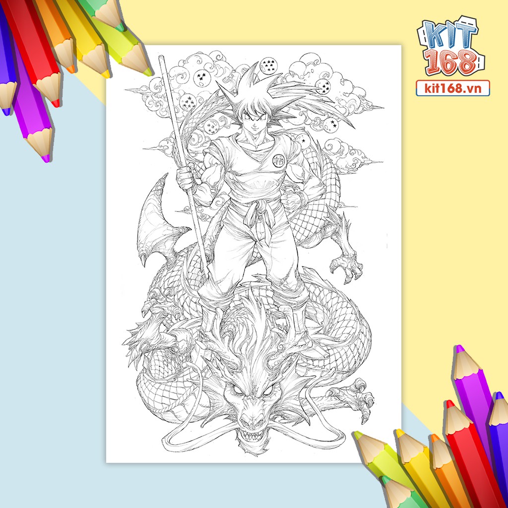 Tranh tô màu Dragon Ball TTM-0023