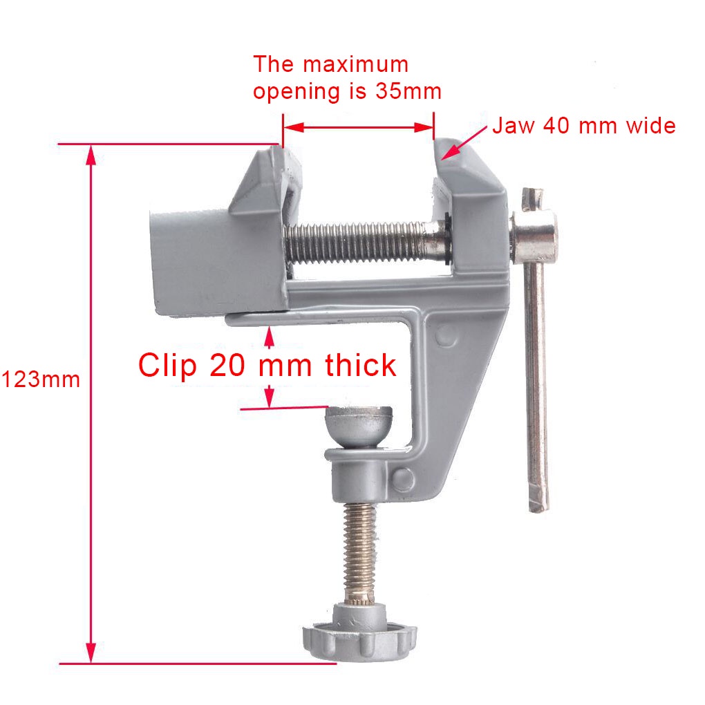 [Coco] Tabletop Workbench Vise Universal Clamp On Table DIY Craft Woodworking Modeling Jewelry Clamp Vice