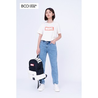  Áo Thun BOO Nữ Dáng Basic In Hình Logo Marvel Dành Cho Gen Z