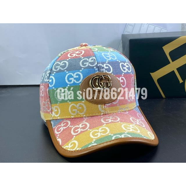 Mũ lưỡi trai vải lụa viền da - Nón GG dệt 3D vnxk hàn quốc trend thời trang trẻ (Cap-Nón(Most))