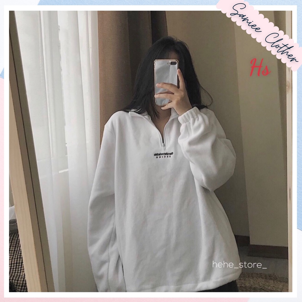 Áo Nỉ Nam Nữ Unisex Chất Dày Lông Thêu Chữ THAR Cổ Lọ Có Khoá Saniee Clother - SP000593 | BigBuy360 - bigbuy360.vn