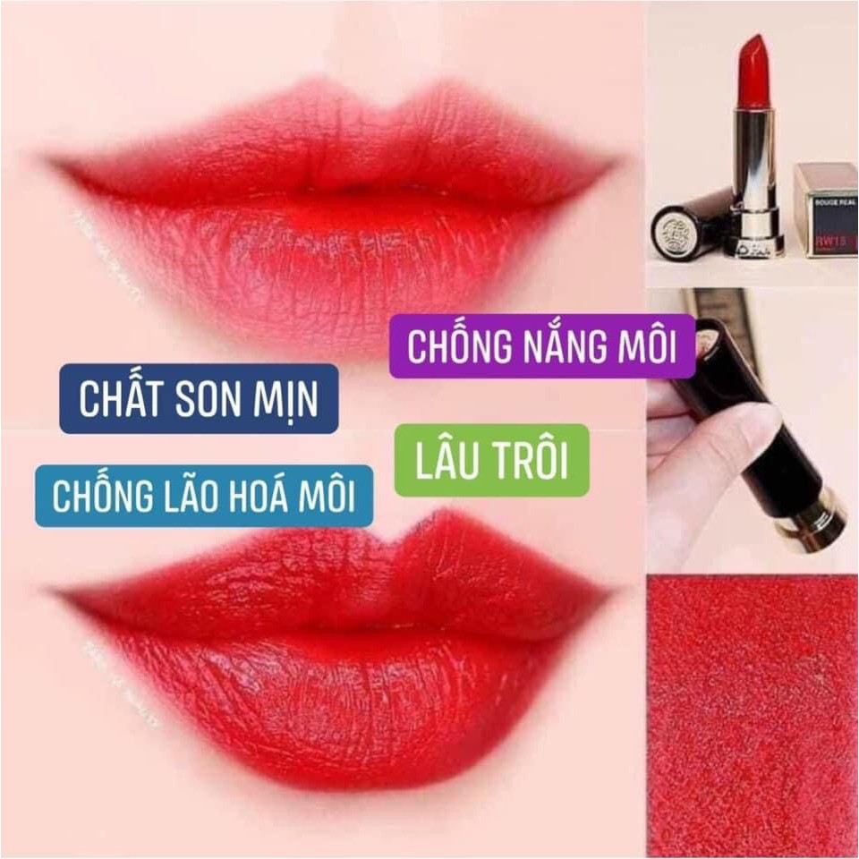 Son Lì Ohui mini RW15 màu đỏ thuần xinh