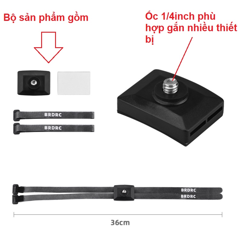 Bộ dây và đế gắn máy quay Gopro / Osmo cho Flycam DJI Mavic AIR2/PRO/MINI3PRO - Phụ kiện Flycam