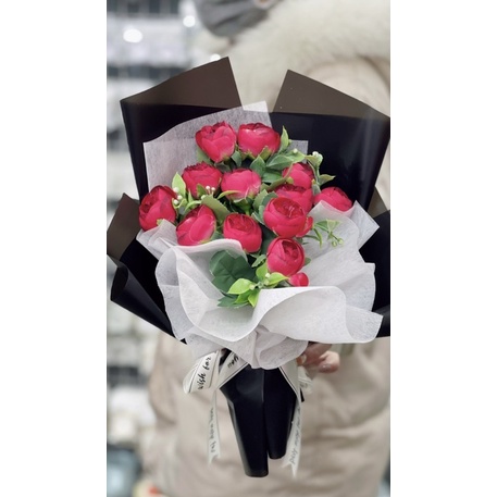 Hoa sáp, hoa lụa , hoa hồng nhũ bó