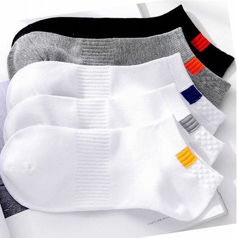 Tất cotton thể thao, khử mùi cổ thấp, nam nữ dùng được