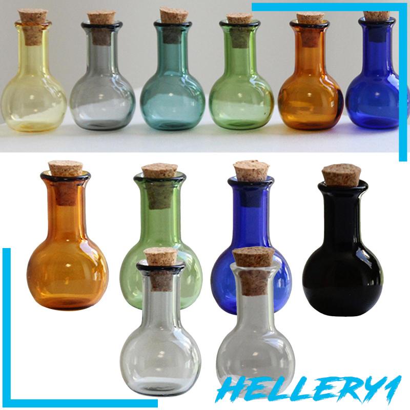 [Hellery1] Set 6 Bình Thủy Tinh Mini Có Nút Bần