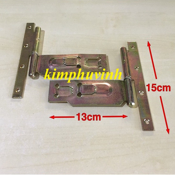 02 CÁI 1T6 -  BẢN LỀ TƯỜNG - BẢN LỀ CÂY 1 TRÁI + 1 PHẢI