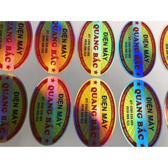 In tem nhãn 🚀FREESHIP🚀 In decal 7 màu, tem hologram theo yêu cầu