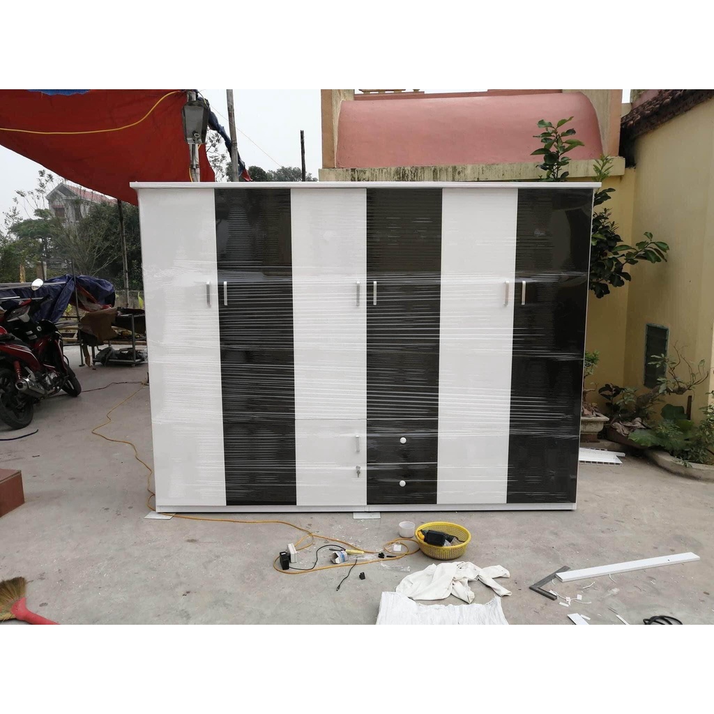 Tủ quần áo nhựa Đài Loan 6 cánh lớn – Nội thất Thành Công