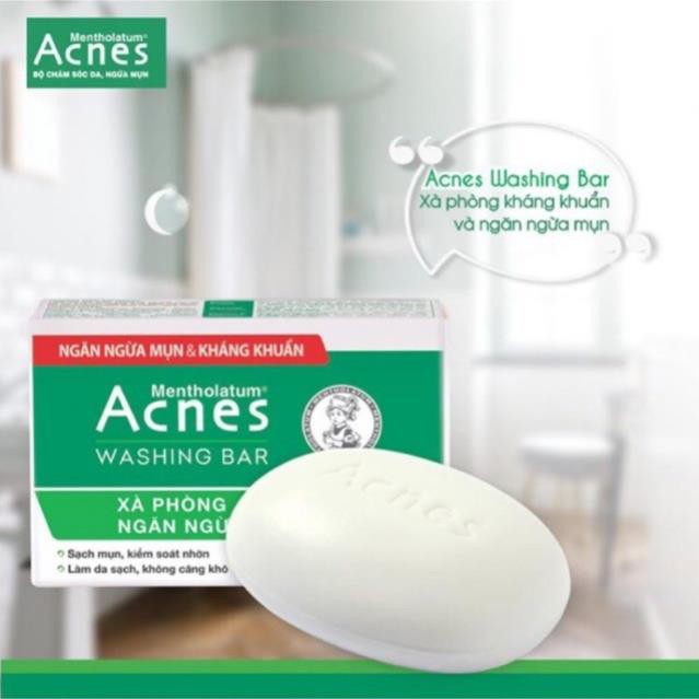 XÀ PHÒNG KHÁNG KHUẨN NGỪA MỤN ACNES WASHING BAR BÁNH 75gr