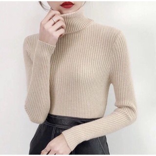 Áo len tăm cổ lọ có nhiều màu