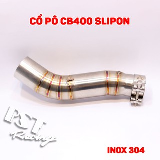 Cổ pô CB400 Slipon inox 304