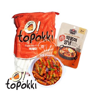 [FREESHIP 99K TOÀN QUỐC Bánh Gạo Topokki 1kg + Sốt Tokbokki 150g