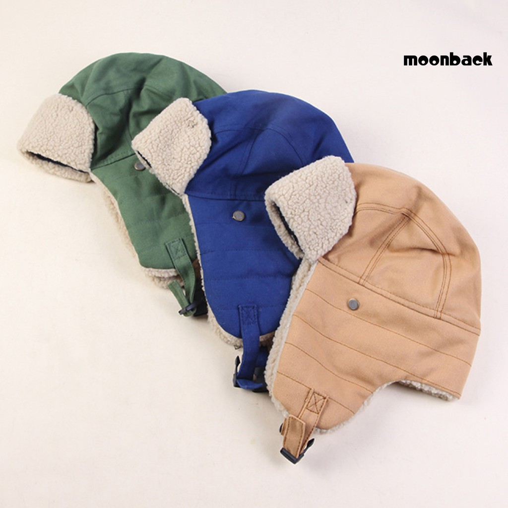 Mũ Bomber Mềm Che Tai Chống Gió Giữ Ấm Mùa Đông Cho Nam Nữ