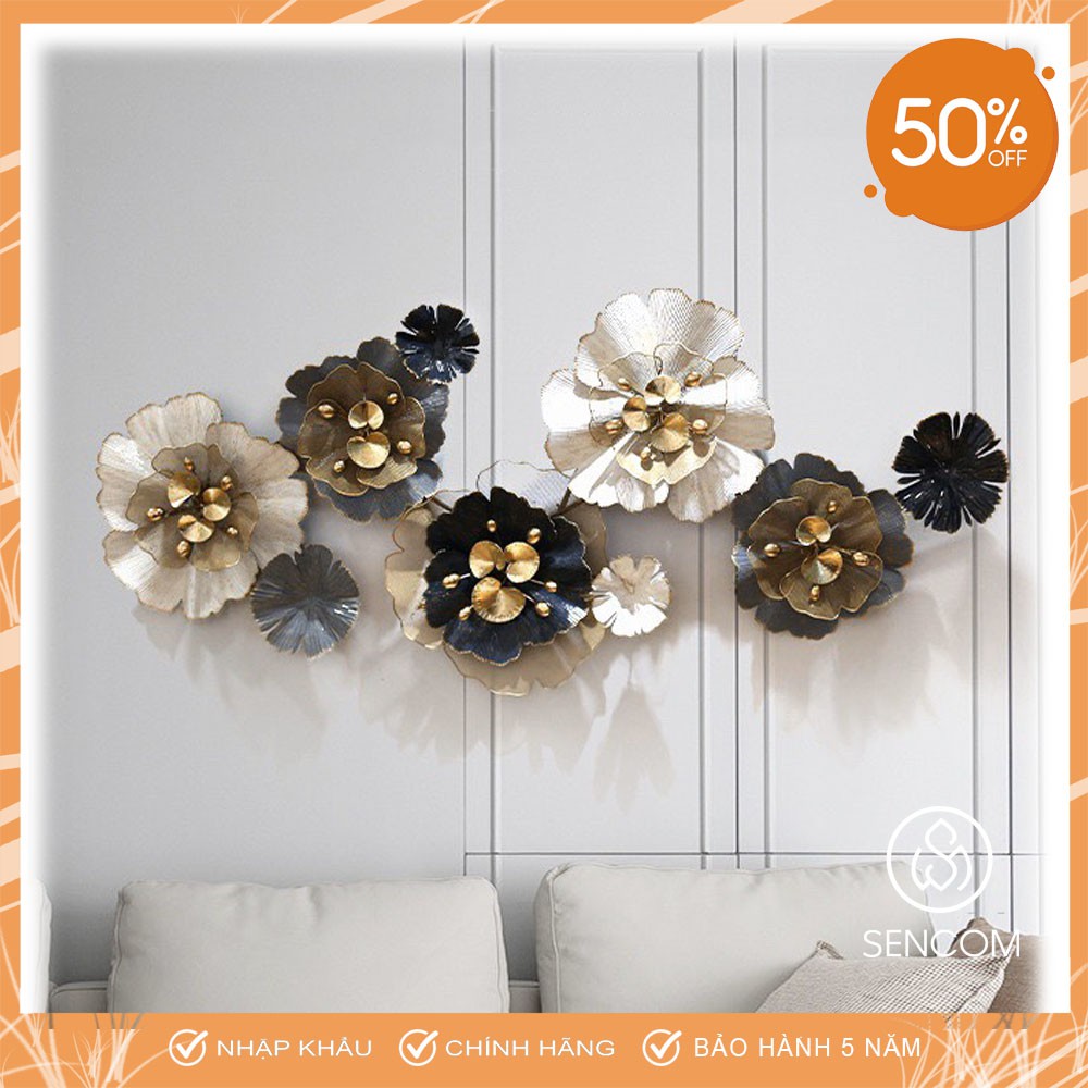 Tranh sắt treo tường nghệ thuật, trang decor trang trí hoa hoa mai cao cấp - 2025M