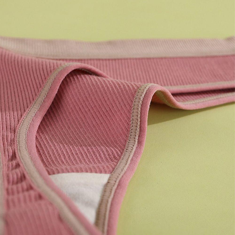 OCEANMAP Quần Lót Cotton Lưng Chữ T Không Đường May Đính Nơ Gợi Cảm Cho Nữ