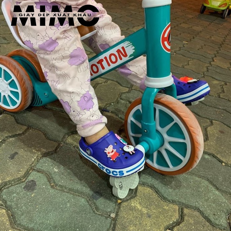 [Tặng 10 jibit] - Sục trẻ em, dép sục nhựa đi mưa màu xanh blue siêu êm mềm nhẹ, bền đẹp, chống trơn trượt
