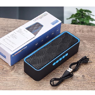Loa Bluetooth mini SC211 siêu trầm, tích hợp loa kép cho âm thanh sống động hỗ trợ thẻ nhớ TF và đài FM