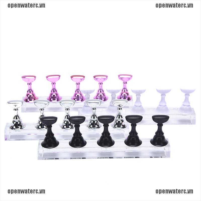 1 Bộ Giá Đỡ Trưng Bày Móng Tay Bằng Acrylic Pha Lê