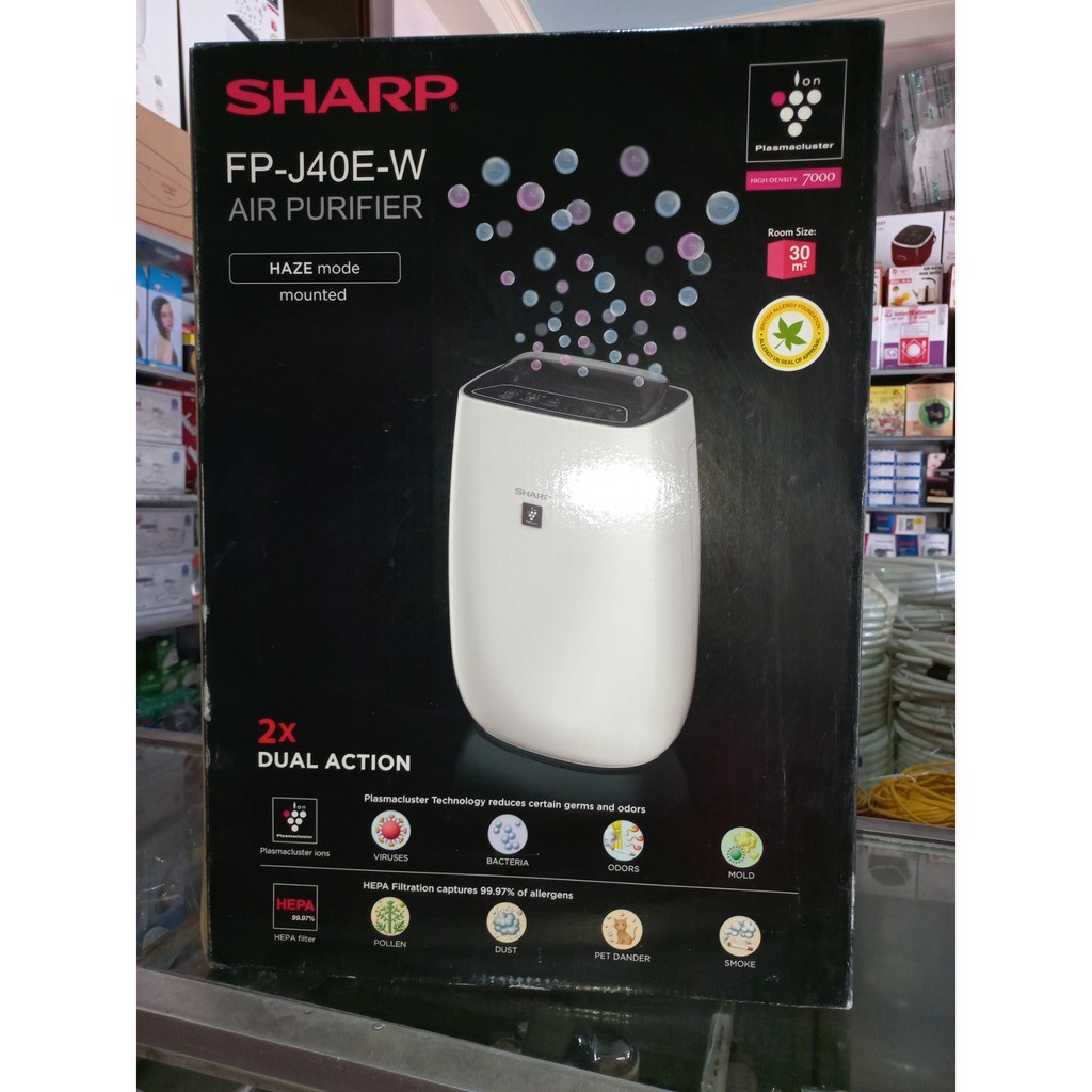 Máy lọc không khí Sharp FP-J40E-W (30m²)