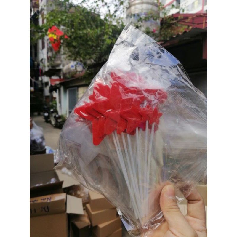 que cắm bánh [FREESHIP] set cắm sao giấy nhũ