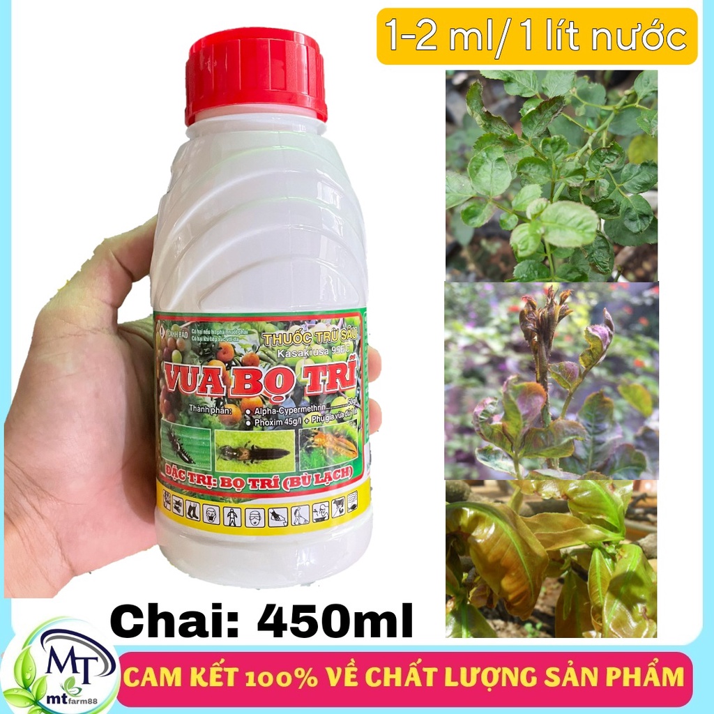 Vua bọ trĩ 450ml - bọ trĩ - bù lạch, rệp, rầy phấn trắng, dế nhũi, rệp sáp, sâu khoang, sâu ăn lá