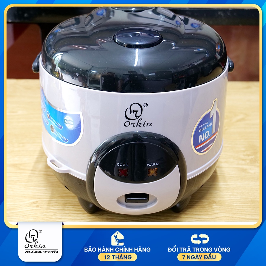 Nồi cơm điện Thái Lan Orkin OR24 dung tích 2.2L - Bảo vệ 2 lớp, Lòng nồi phủ Ceramic cao cấp