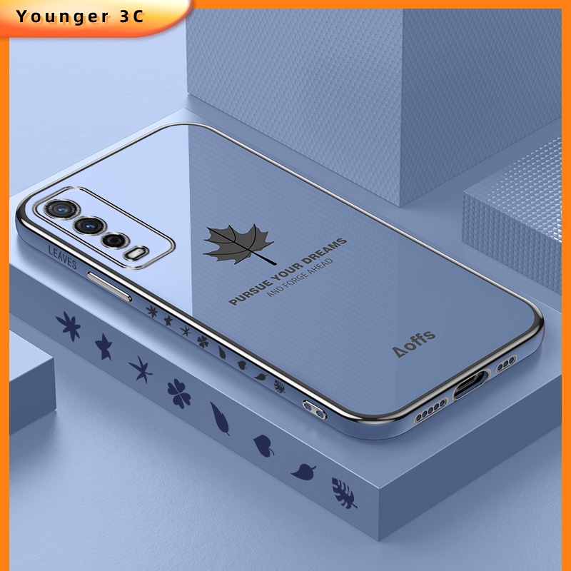 Ốp Điện Thoại Mềm Hình Lá Cho VIVO Y11 Y12 Y15 Y17 Y15S Y15A Y20 Y20S G Y12S Y20i 12A Y33S Y21S Y21 Y21T Y50 Y30 Y1S Y95 Y91 Y91i