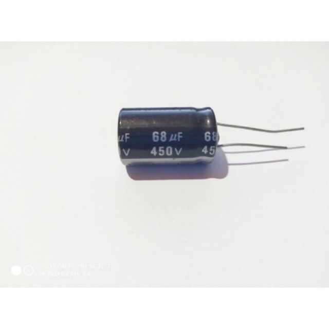 Tụ 68uF/450V (18x25mm) chân mềm
