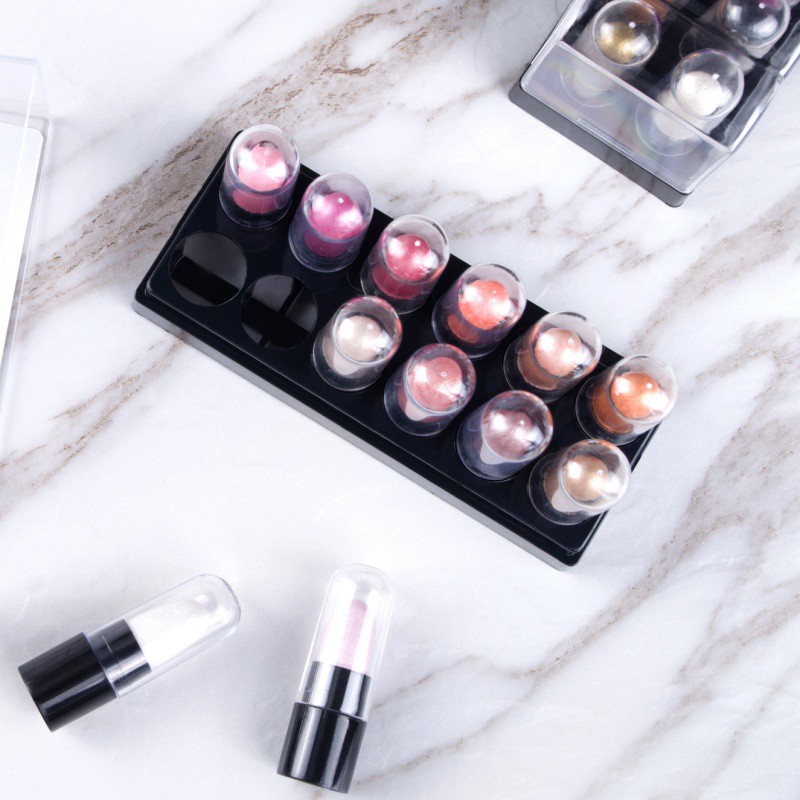 [Hàng mới về] Bộ 12 bút vẽ phấn mắt chống nước lâu trôi 12 màu