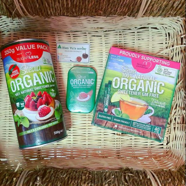 ĐƯỜNG CỎ NGỌT HỮU CƠ STEVIA - ÚC - quà biếu/ quà tặng lễ tết/ quà sức khỏe ( dành cho người tiểu đường/ăn kiêng) | BigBuy360 - bigbuy360.vn