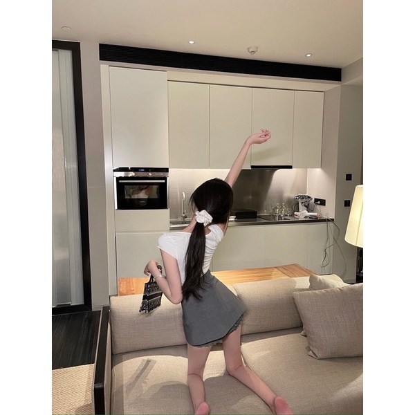 QUẦN GIẢ VÁY CHỮ A CÓ LÓT QUẦN BO TRONG PHONG CÁCH HÀN QUỐC