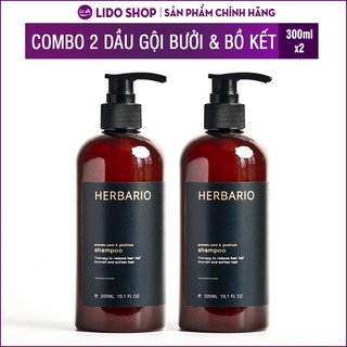 Combo 2 Chai Dầu gội kích thích mọc tóc Herbario 300ml/chai