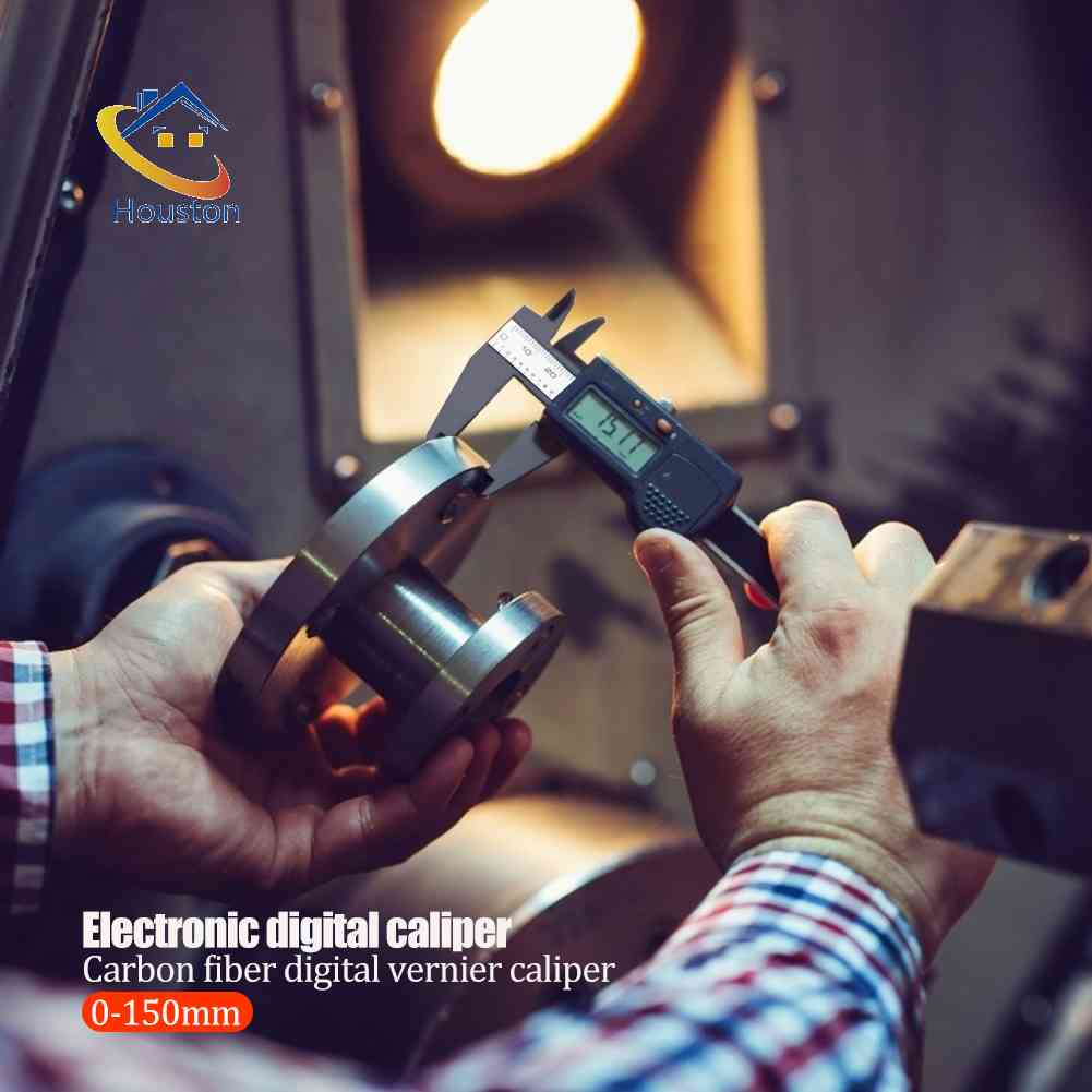 Thước Đo Điện Tử Màn Hình LCD 150mm 6 inch Bằng Sợi Carbon Chuyên Dụng