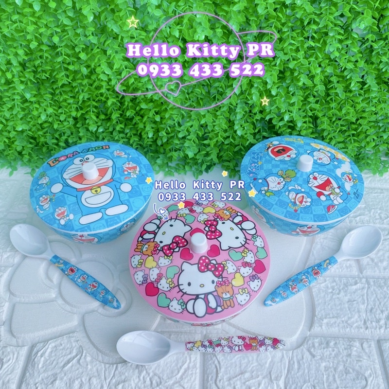 TÔ CÓ NẮP HELLO KITTY - DOREMON DORAEMON